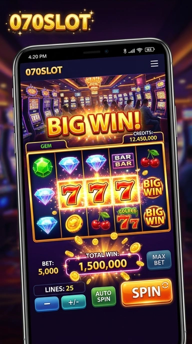 Tampilan antarmuka pengguna di 070slot yang bersih dan menyenangkan.